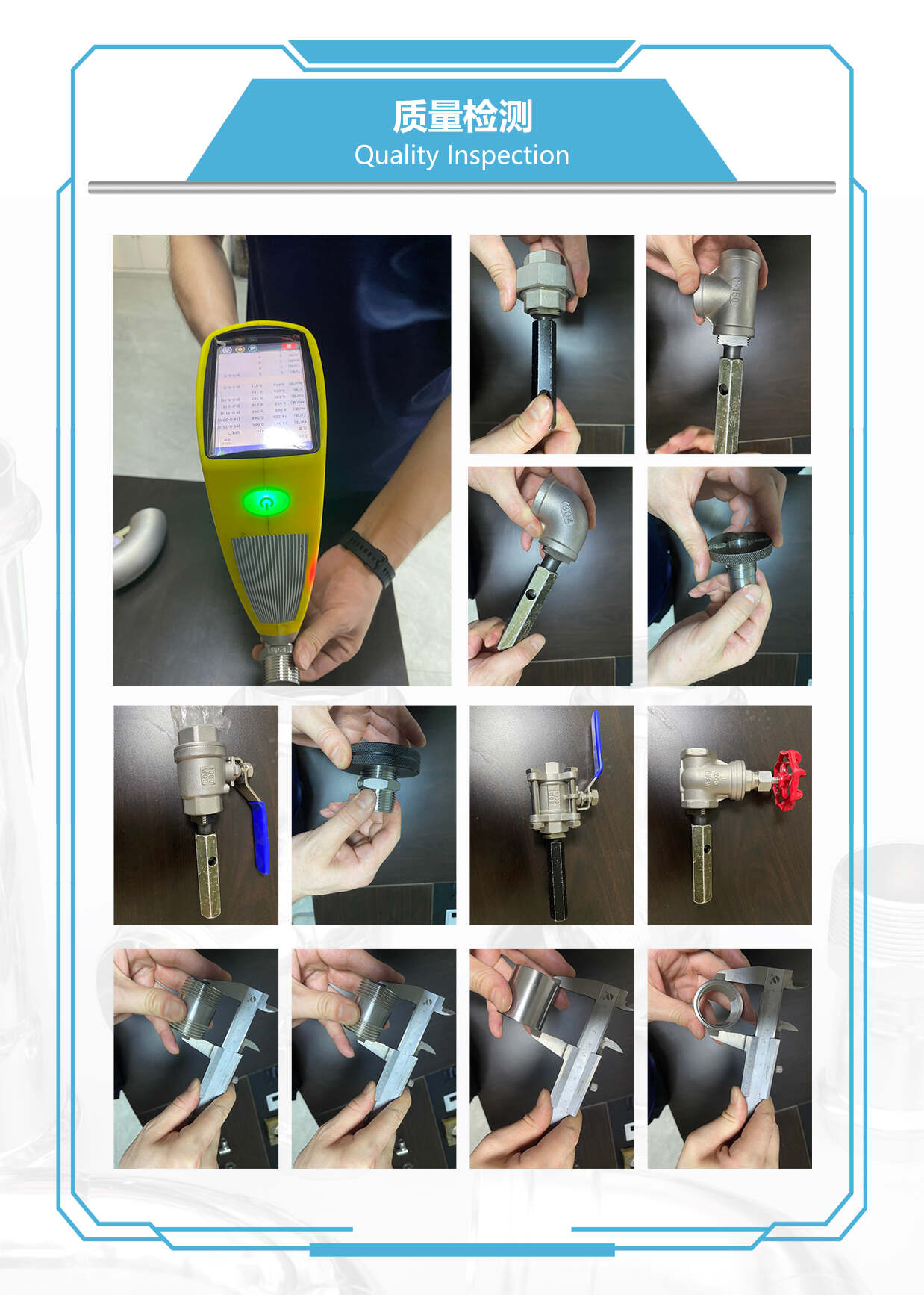 Stainless Steel 45 Degree Elbow Quality Inspection
