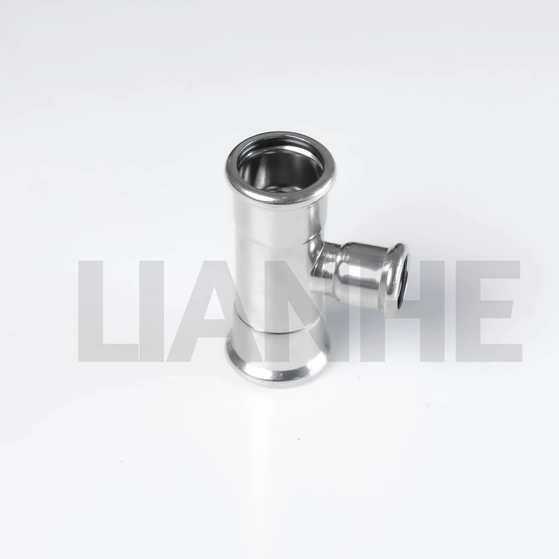 Accesorios de prensa en T reductores de acero inoxidable de alta pureza 304/316L para sistemas de fluidos