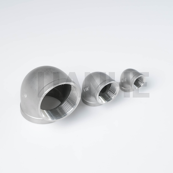 Rosca de acero inoxidable Clase 150 Codo de 90 DEG