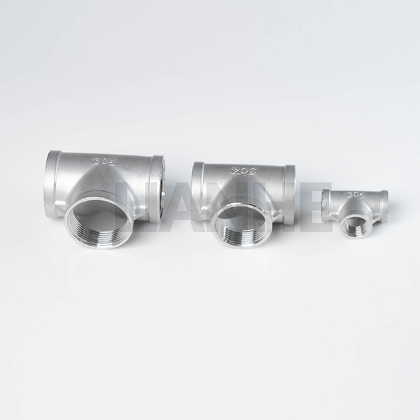 Tee de rosca de acero inoxidable 150#