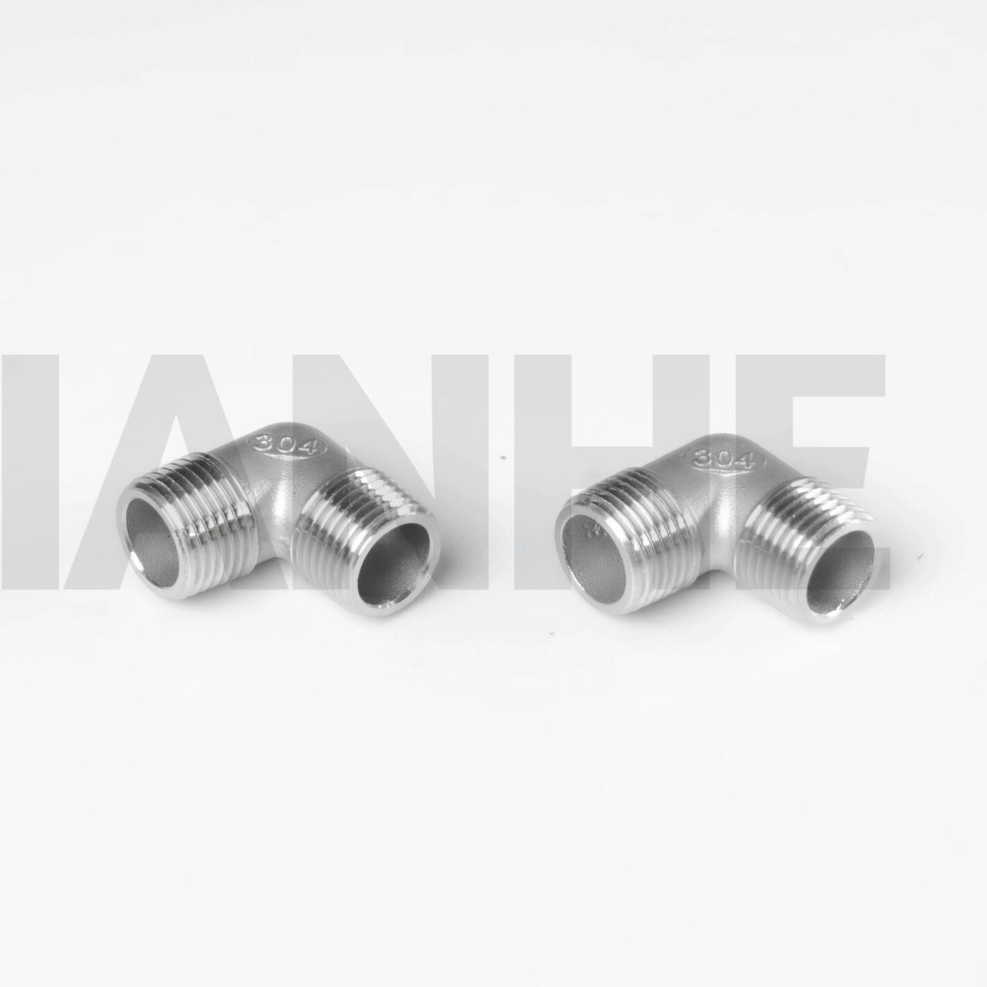Accesorios de codo roscados de acero inoxidable de alta presión 150# 90DEG