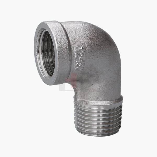 Codo de calle de rosca de acero inoxidable Class150 90DEG