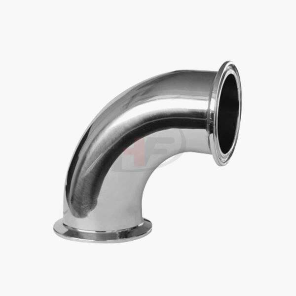 Codo sanitario de 90 grados de acero inoxidable