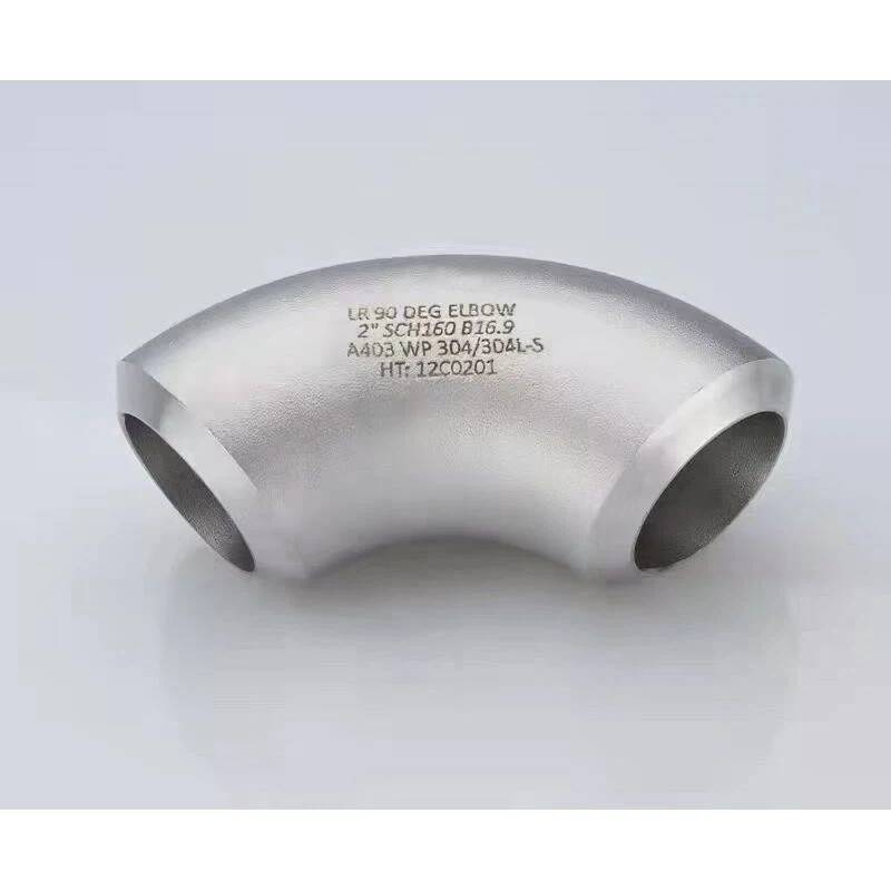 Codo SR de acero inoxidable Bw 90DEG